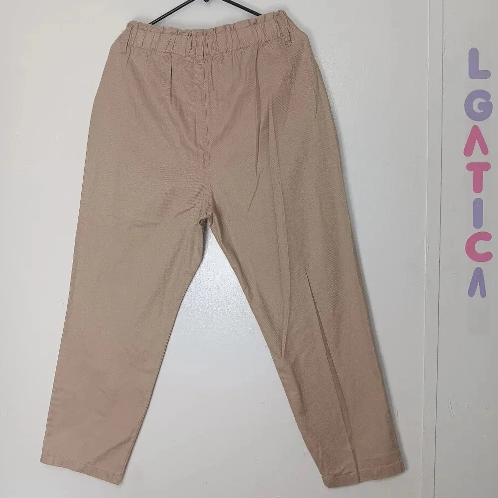 Sanctuary Women's super high-rise pants, straight leg, sz L, lyocell, pull-on. - Picture 6 of 16